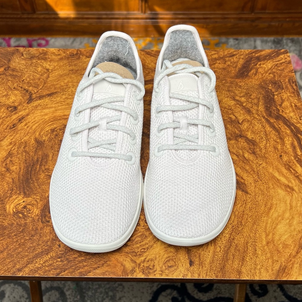 allbirds Women's White/Light Gray Tree Runners